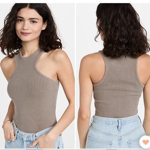 AGOLDE Bea Tank: Cutaway Tank (Biscotti color) BRAND NEW